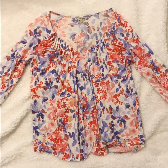 Lucky Brand Long Sleeve Blouse - Picture 1 of 3